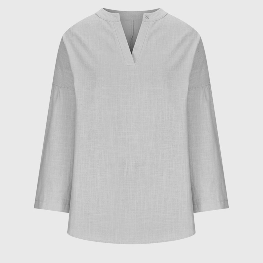 Yolanda | Linen V-Neck Shirt