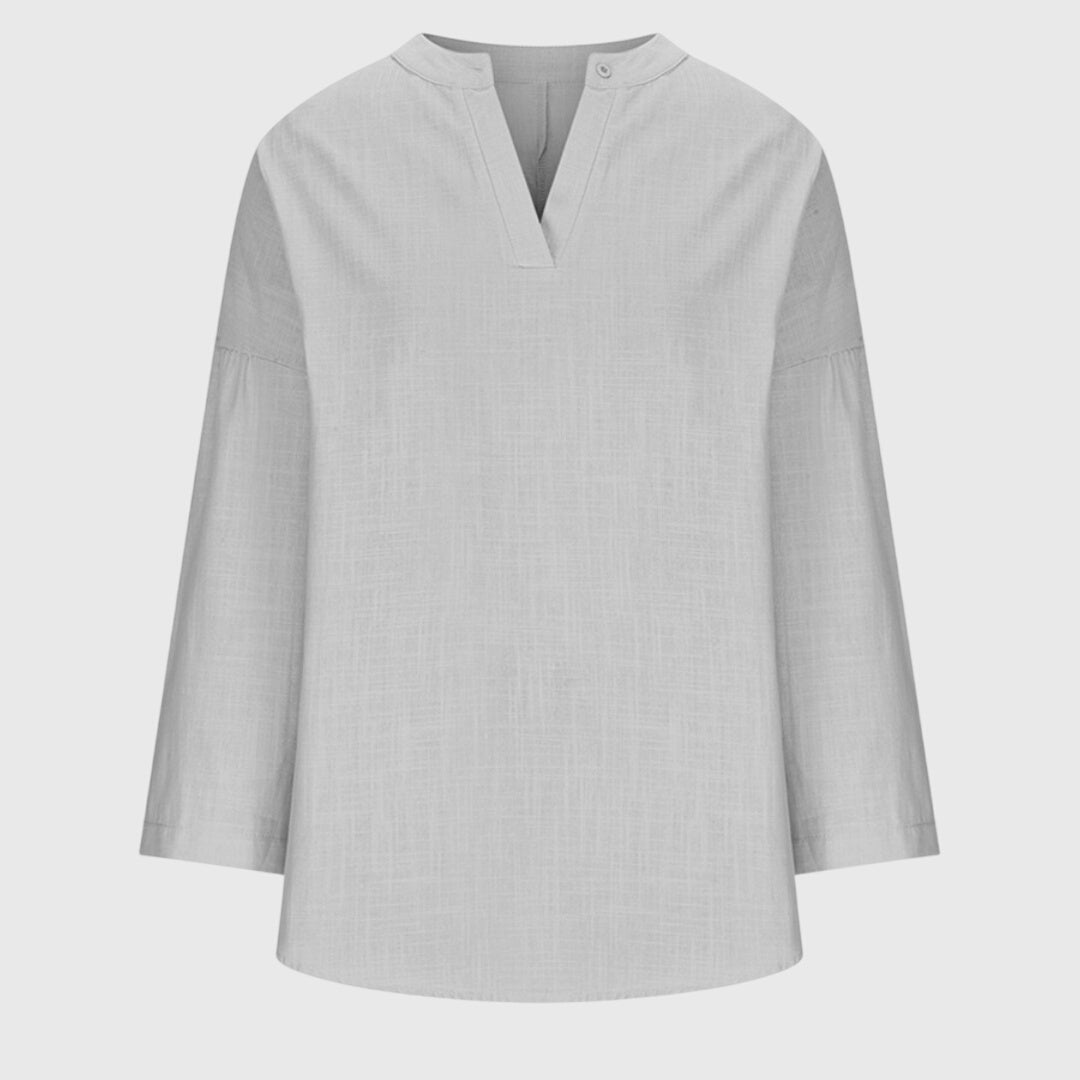 Yolanda | Linen V-Neck Shirt