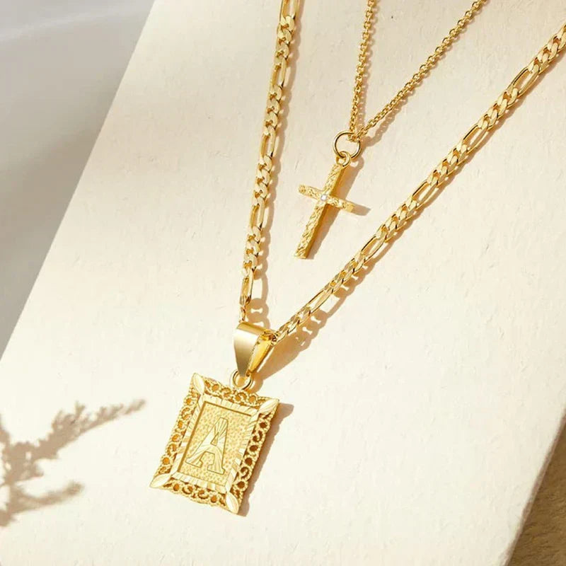 Sofia | Initial Pendant Necklace Set for Women