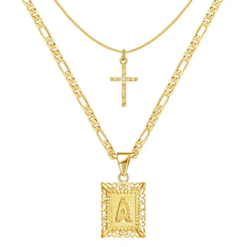 Sofia | Initial Pendant Necklace Set for Women