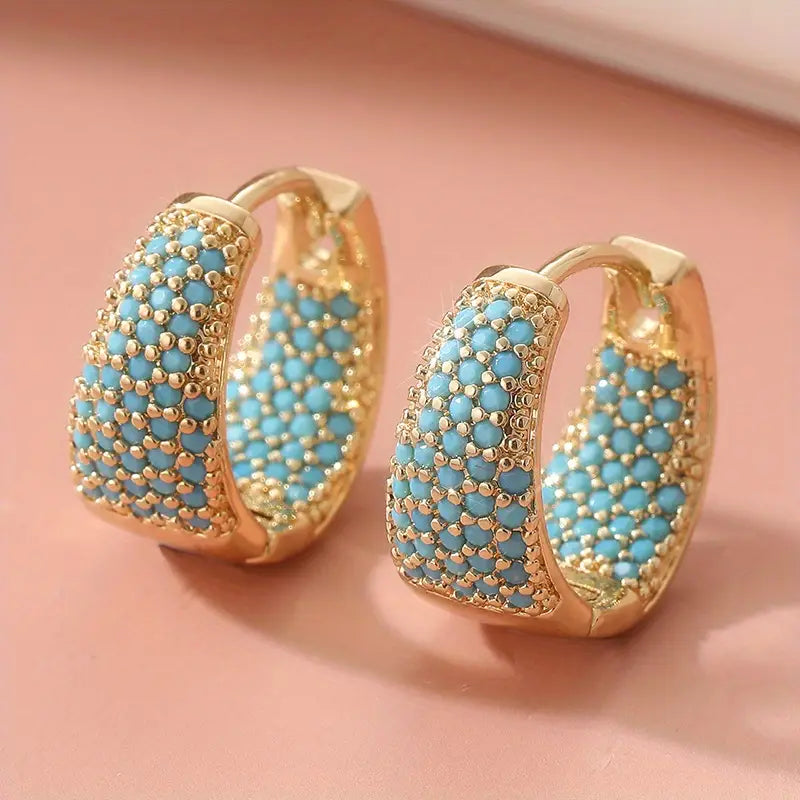 Isabella | Huggie Hoop Cubic Zirconia Earrings for Women