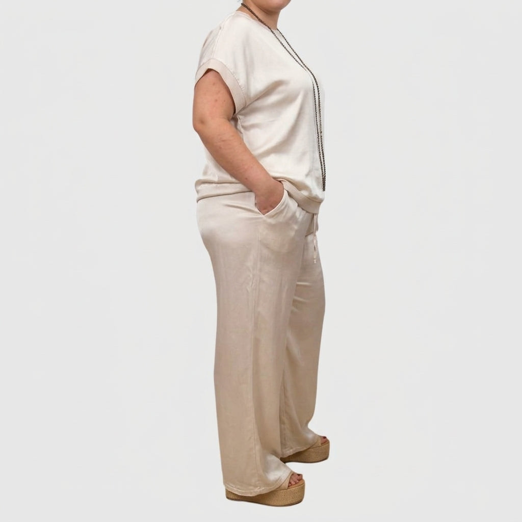 Janice | Satin Two-Piece Set