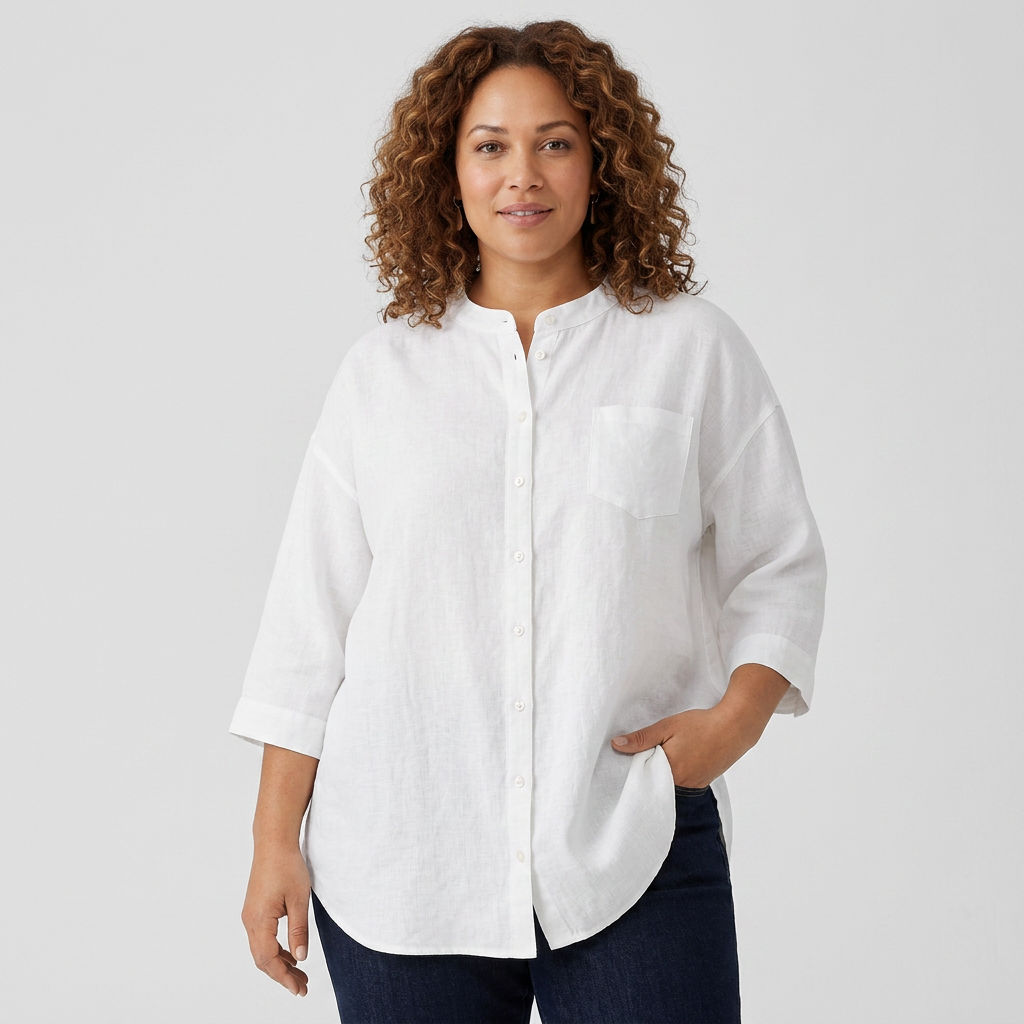 Mackenzie | Denim V-Neck Shirt