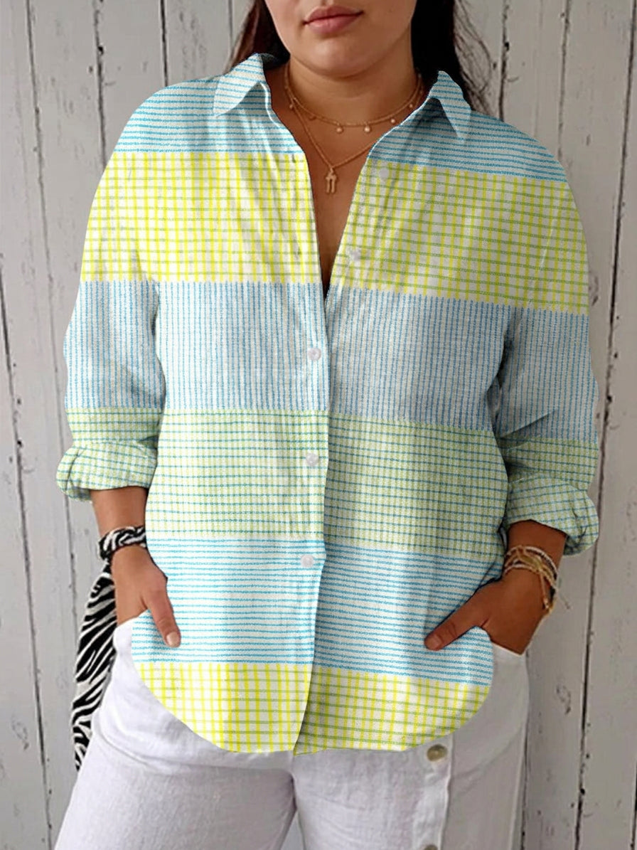 Faith | Striped Collared Blouse