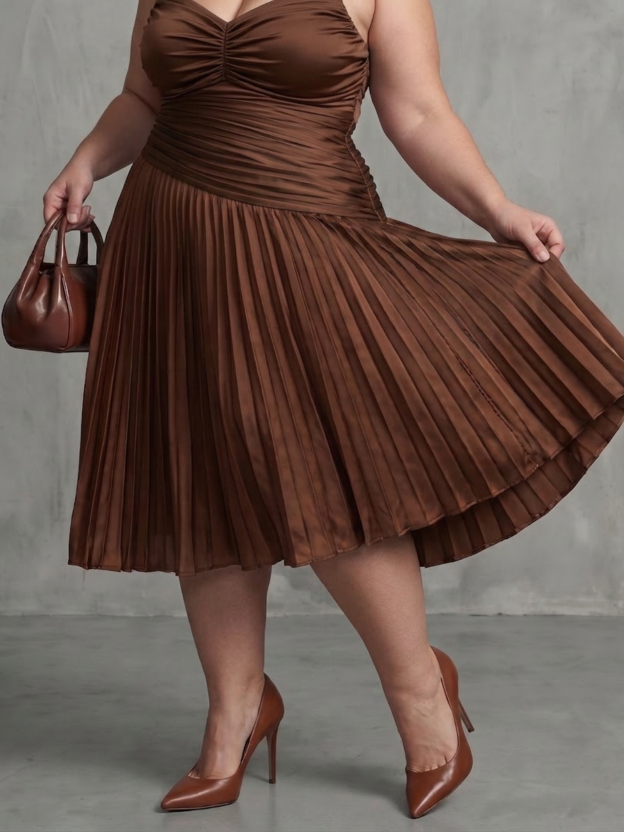 Leigh | Collared Midi Dress