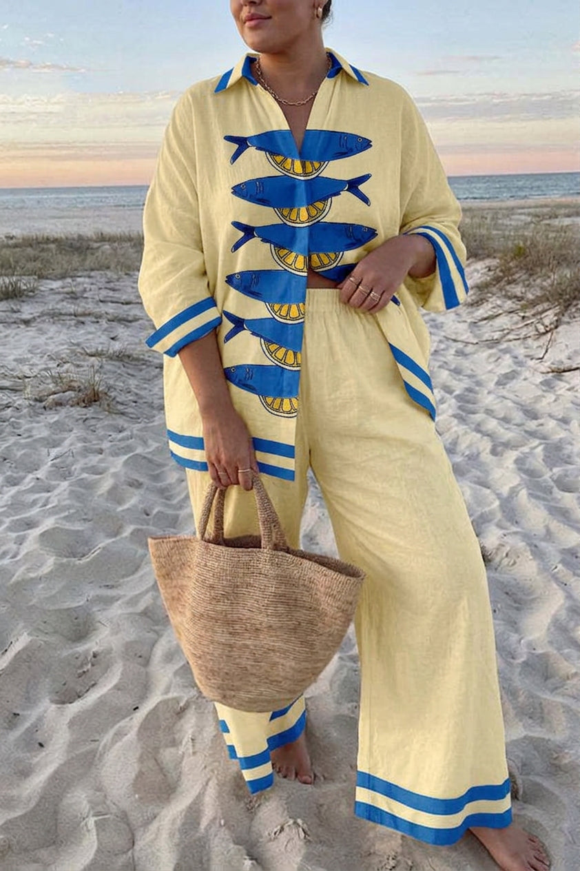 Melody | Striped Two-Piece Set