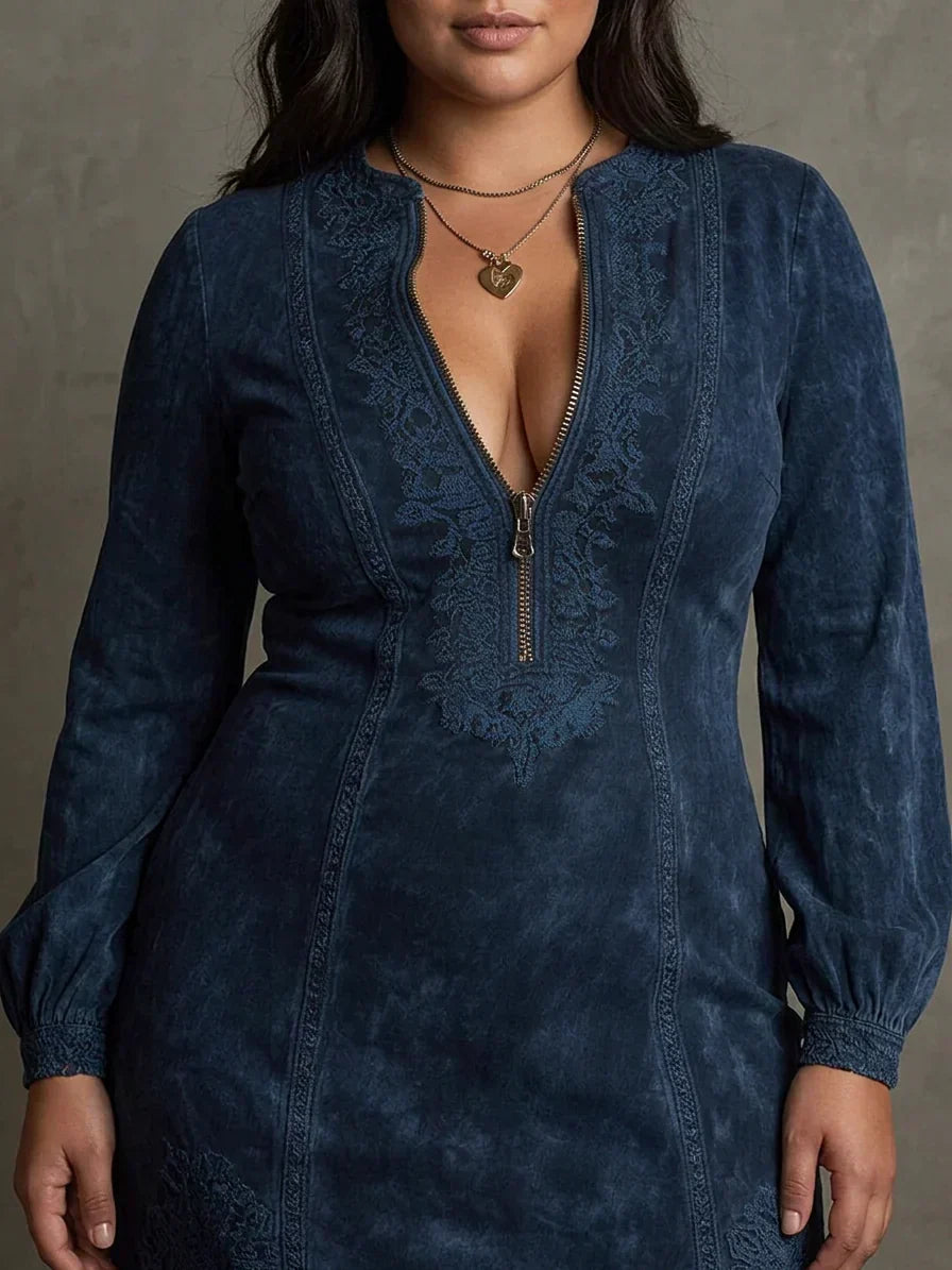 Norma | Lace Long Sleeve Mini Dress