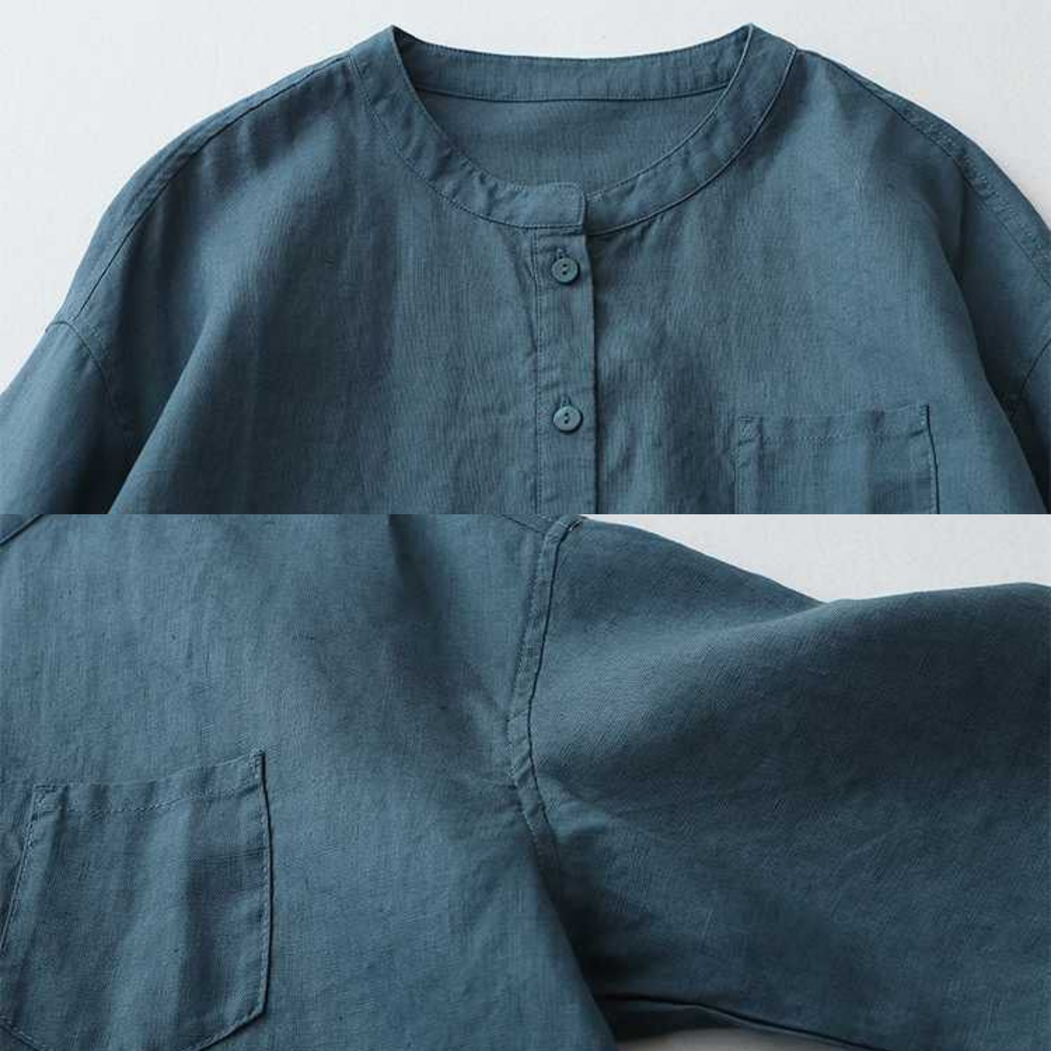 Mackenzie | Denim V-Neck Shirt