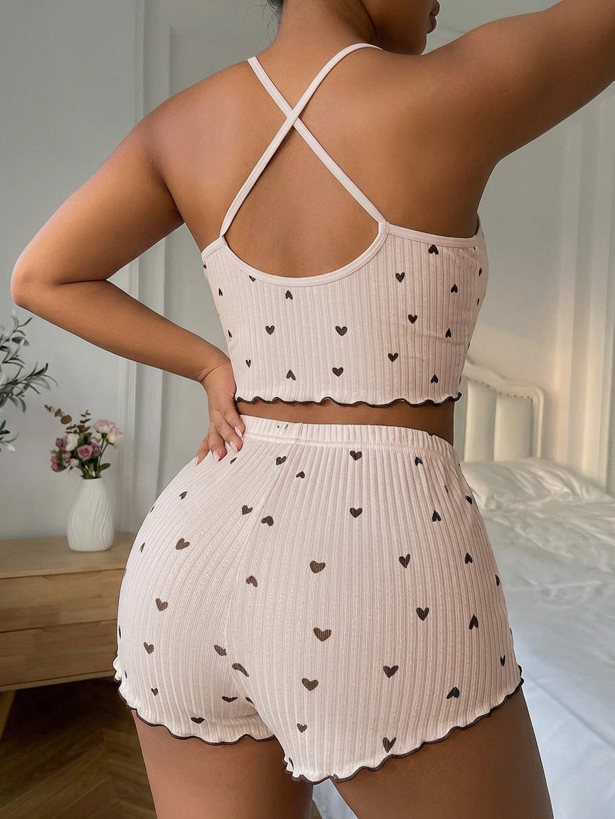Julie | Knit Sleeveless Two-Piece Shorts Set
