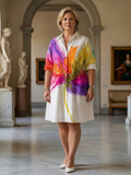 Molly | Tropical Collared Mini Dress