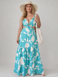 Whitney | Floral V-Neck Maxi Dress