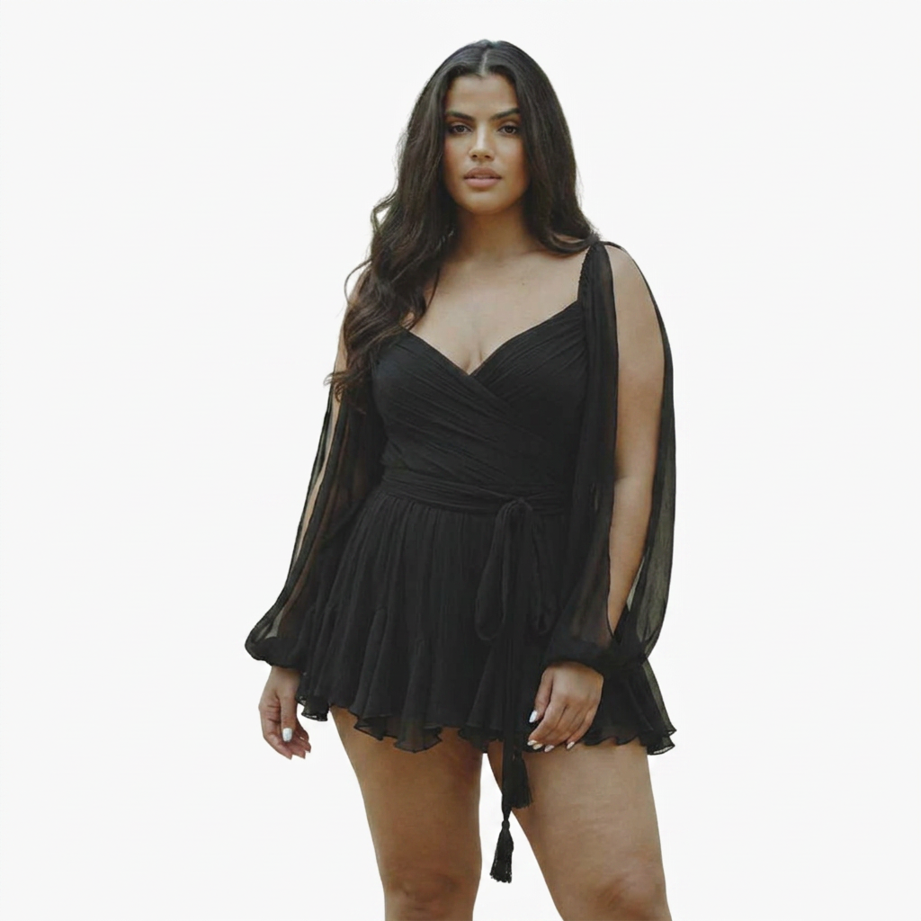 Miriam | Chiffon Sweetheart Mini Dress
