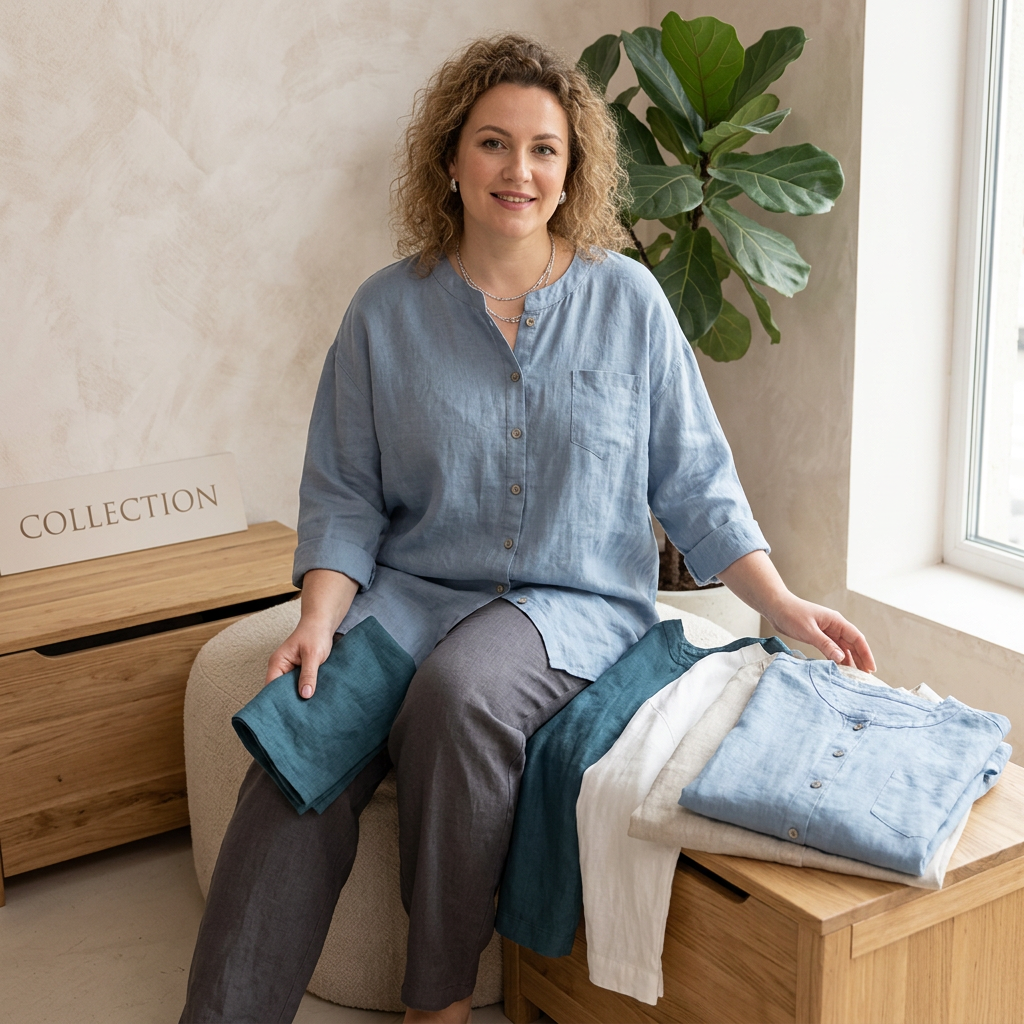 Mackenzie | Denim V-Neck Shirt