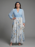 Mia | Floral V-Neck Maxi Dress