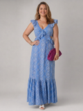 Lindsay | Lace V-Neck Maxi Dress