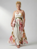Rhonda | Floral Halter Maxi Dress