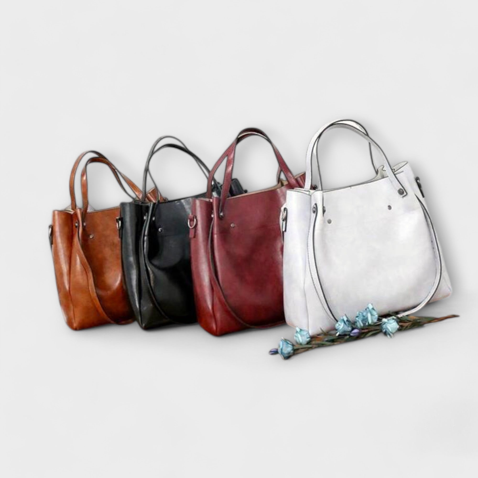 Laura | Four-Piece Vegan Leather Bag Set
