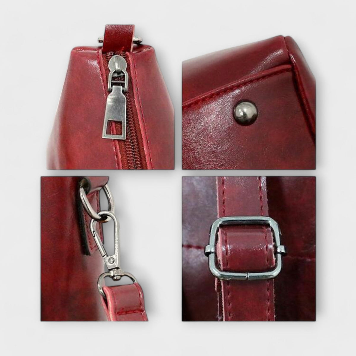 Laura | Four-Piece Vegan Leather Bag Set