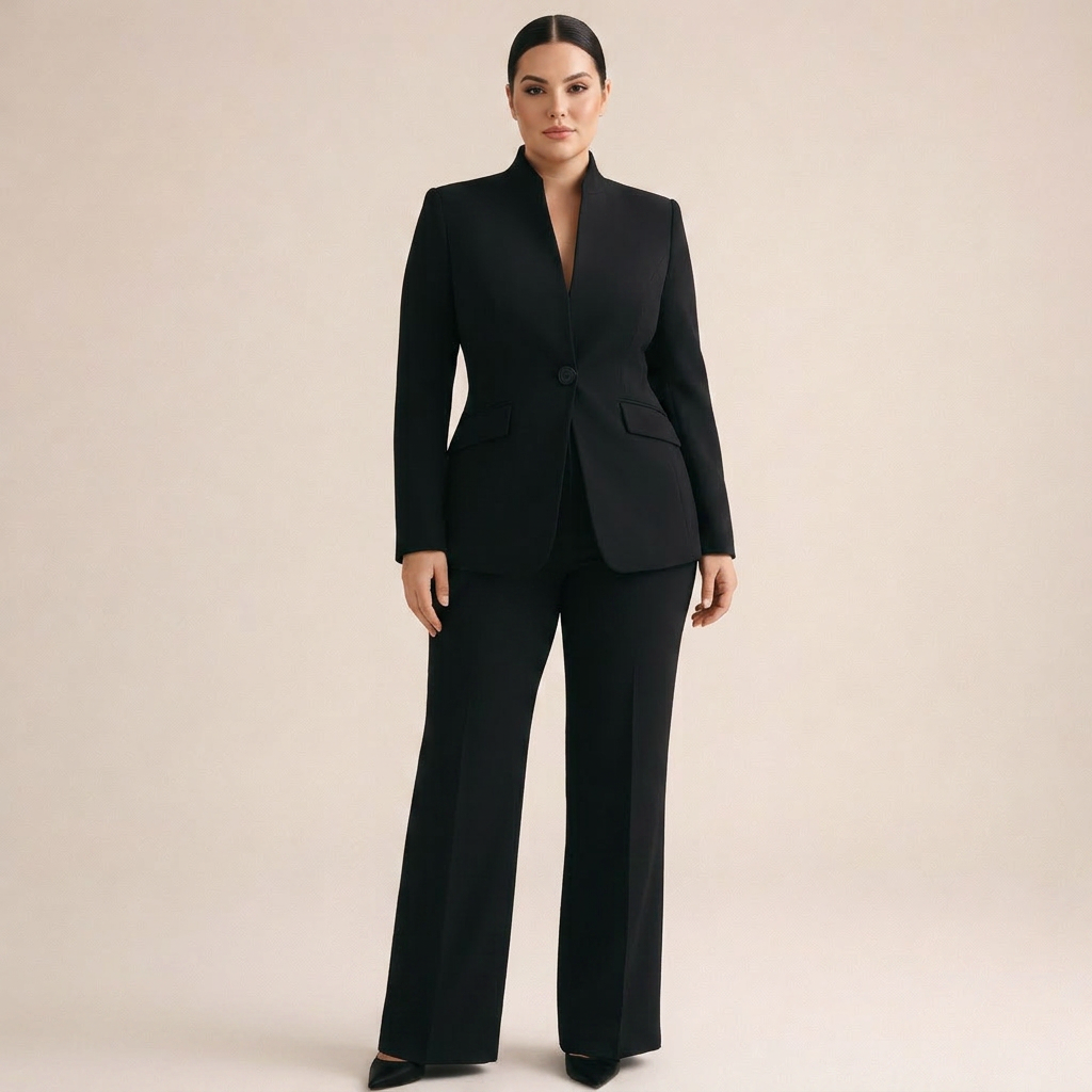Krista | Long Sleeve Two-Piece Trouser Suit