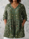 Marion | Floral V-Neck Blouse