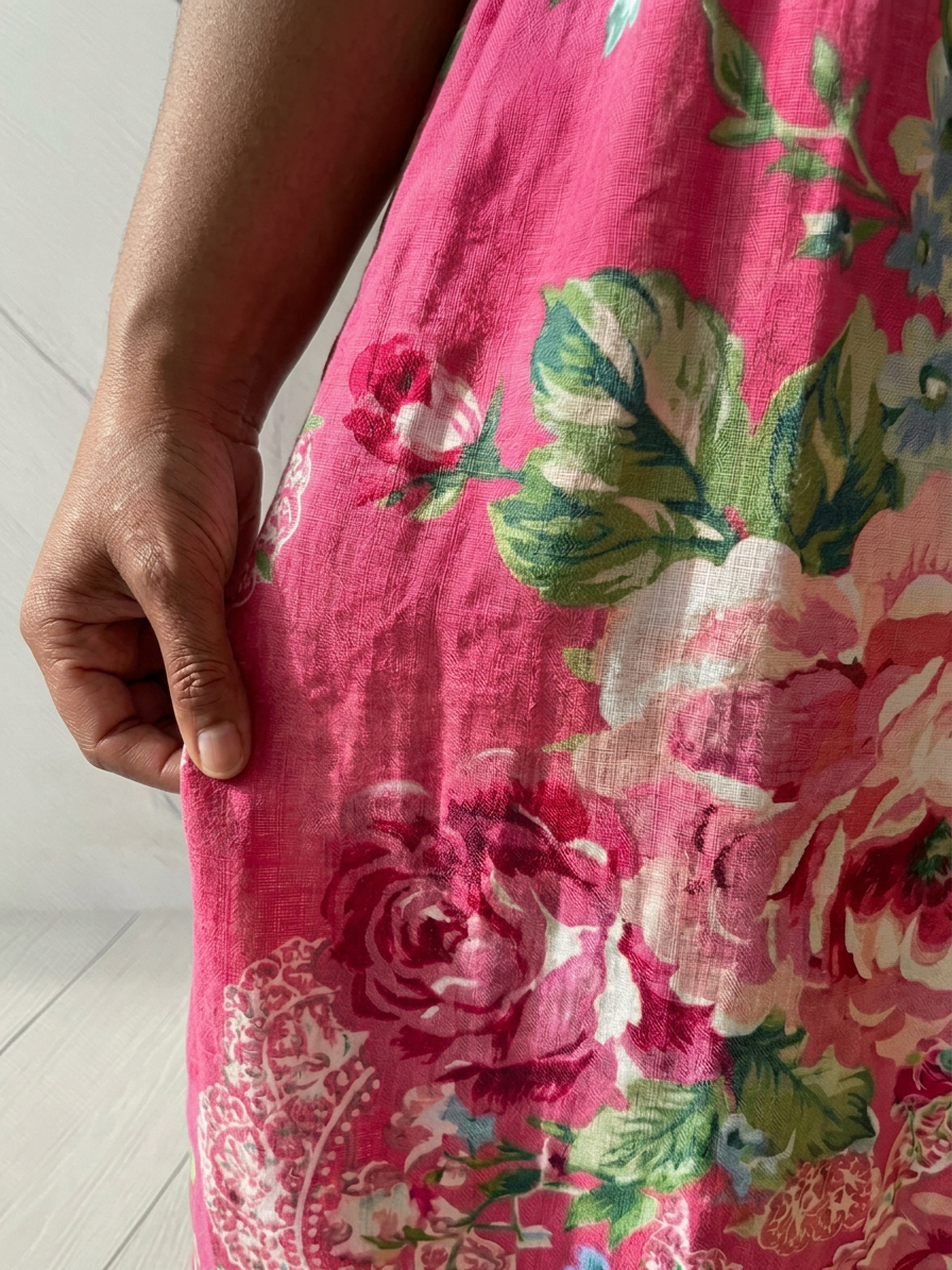 Angela | Floral V-Neck Maxi Dress