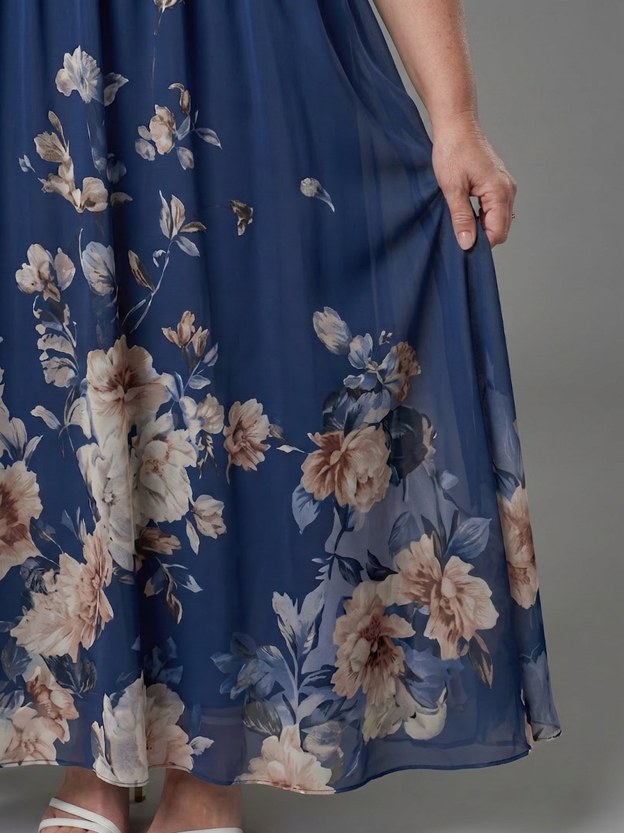 Larissa | Floral V-Neck Maxi Dress