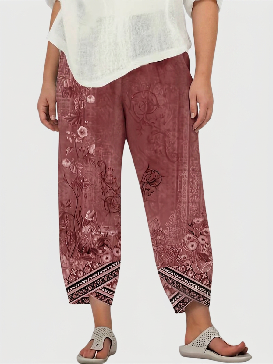Alana | Floral Tapered Pants