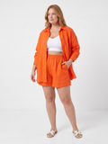Marisa | Linen Sleeveless Two-Piece Shorts Set