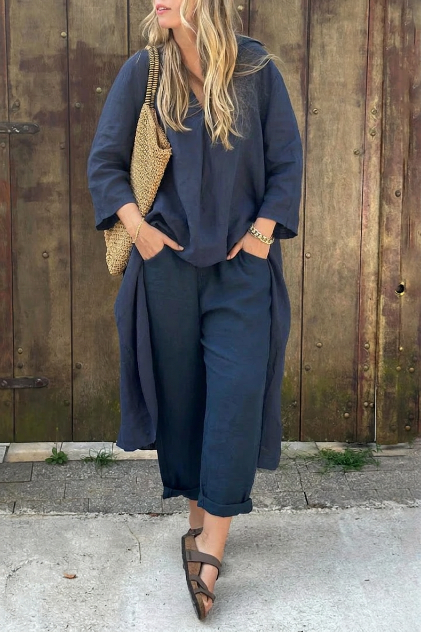 Zoey | Linen Two-Piece Set
