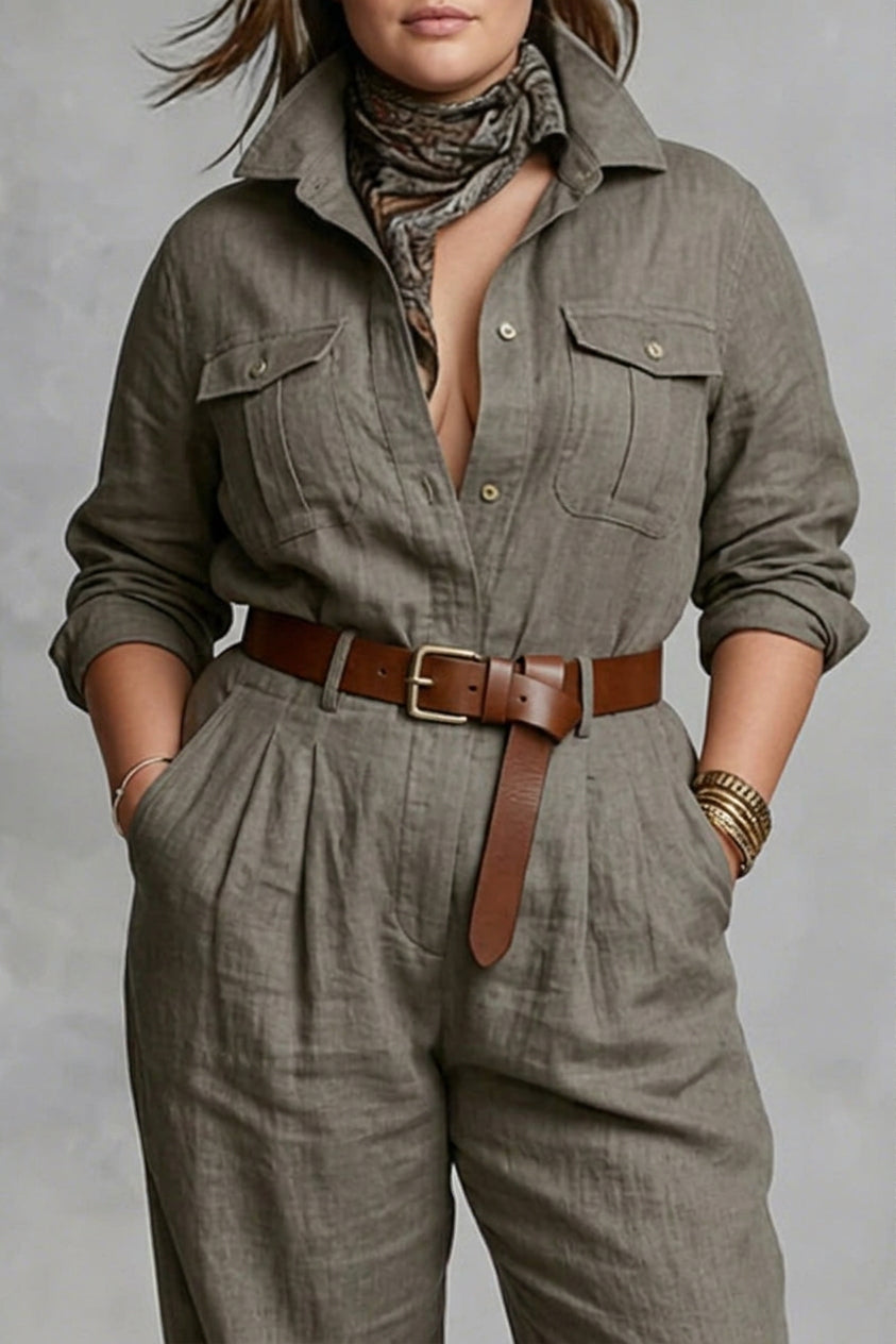 Raven | Collared Jumpsuit