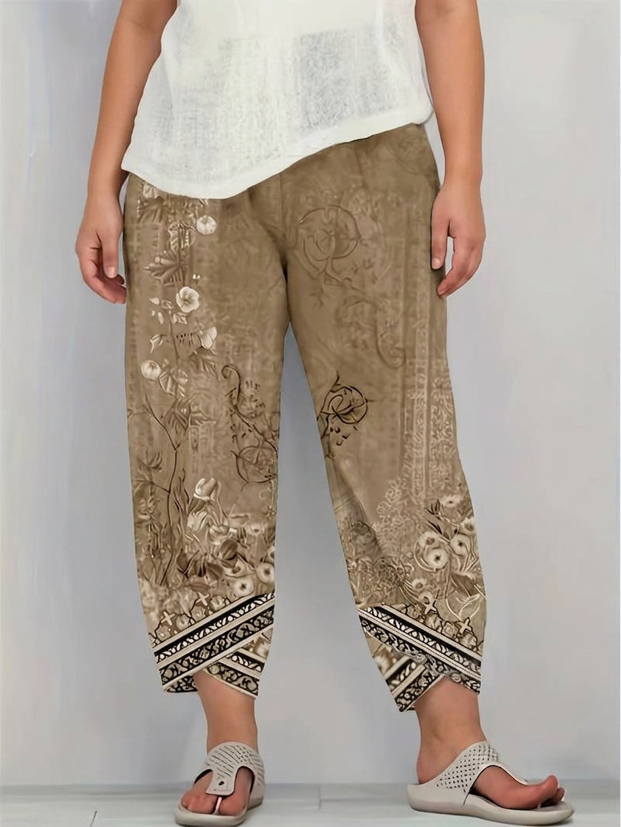 Alana | Floral Tapered Pants