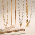 Diane | Layered Pearl Necklace Set for Women