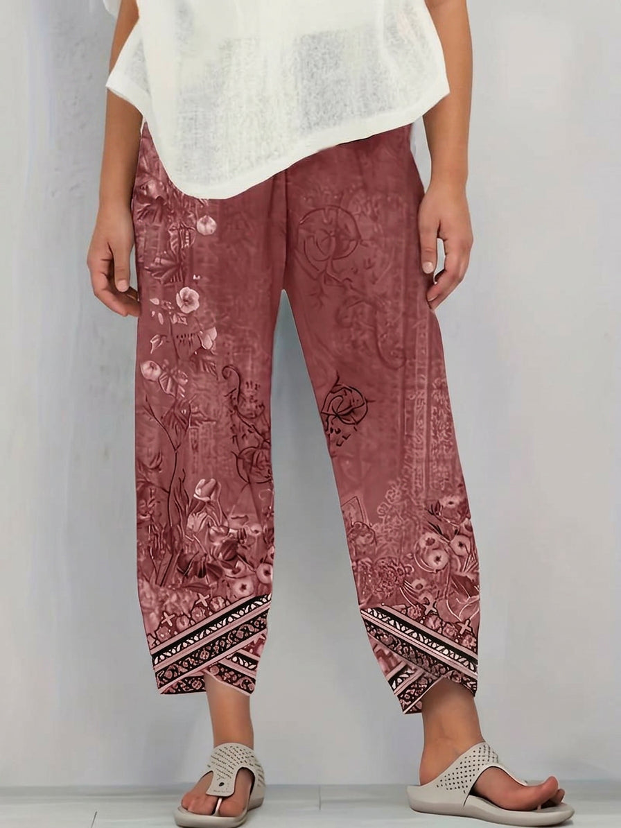 Alana | Floral Tapered Pants