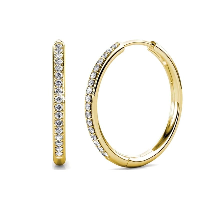 Harper | Hoop Cubic Zirconia Earrings for Women
