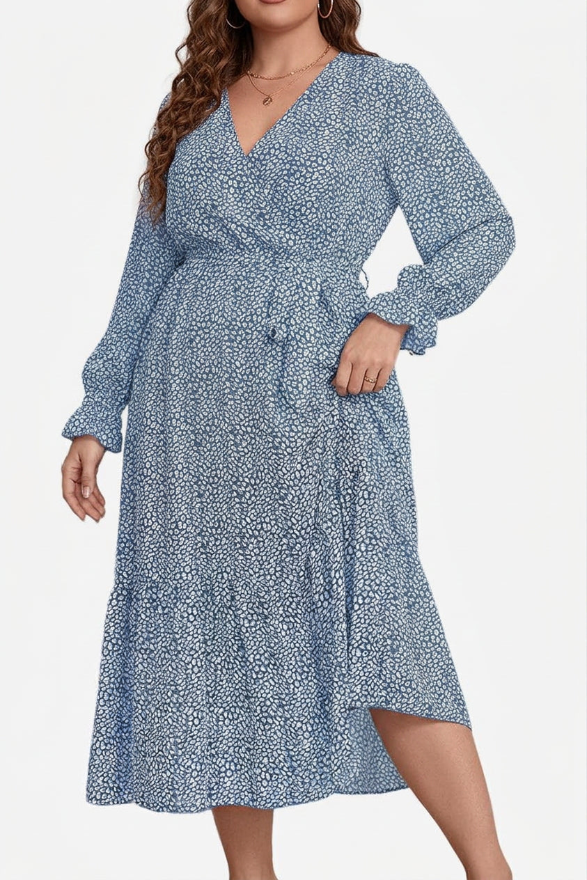 Jenna | Floral V-Neck Midi Dress
