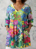 Maxine | Floral V-Neck Blouse