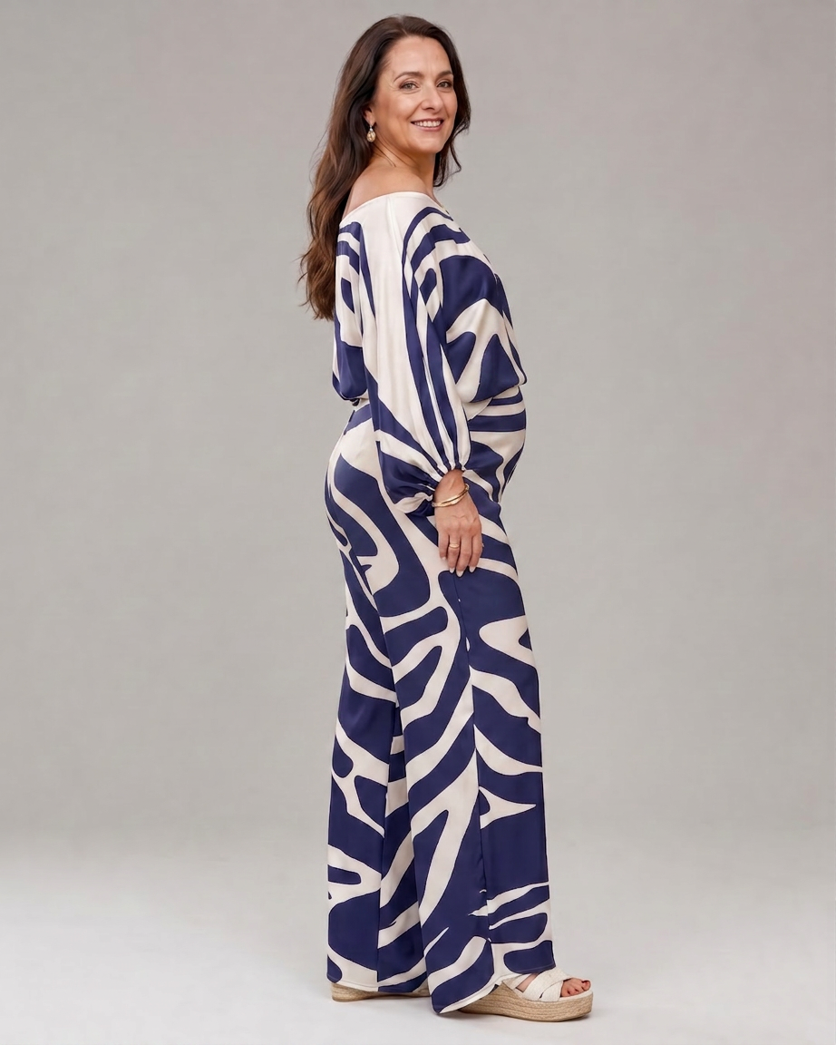 Autumn | Animal Off-Shoulder Two-Piece Set