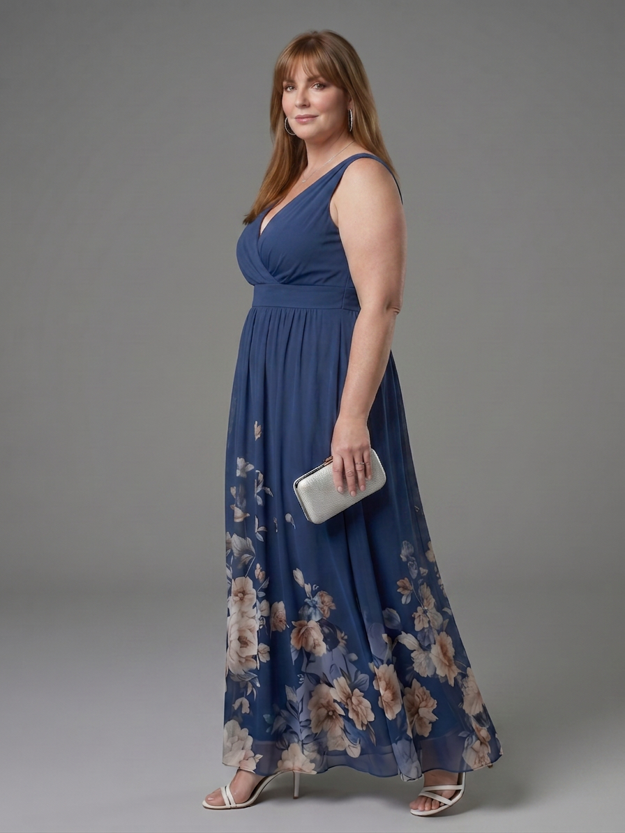Larissa | Floral V-Neck Maxi Dress