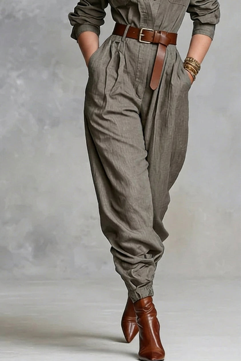 Raven | Collared Jumpsuit