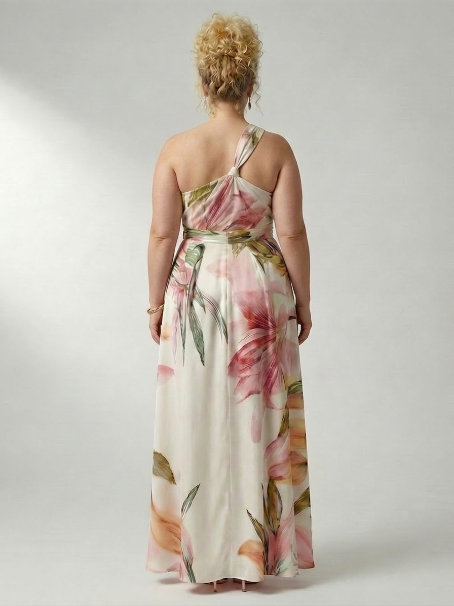 Rhonda | Floral Halter Maxi Dress