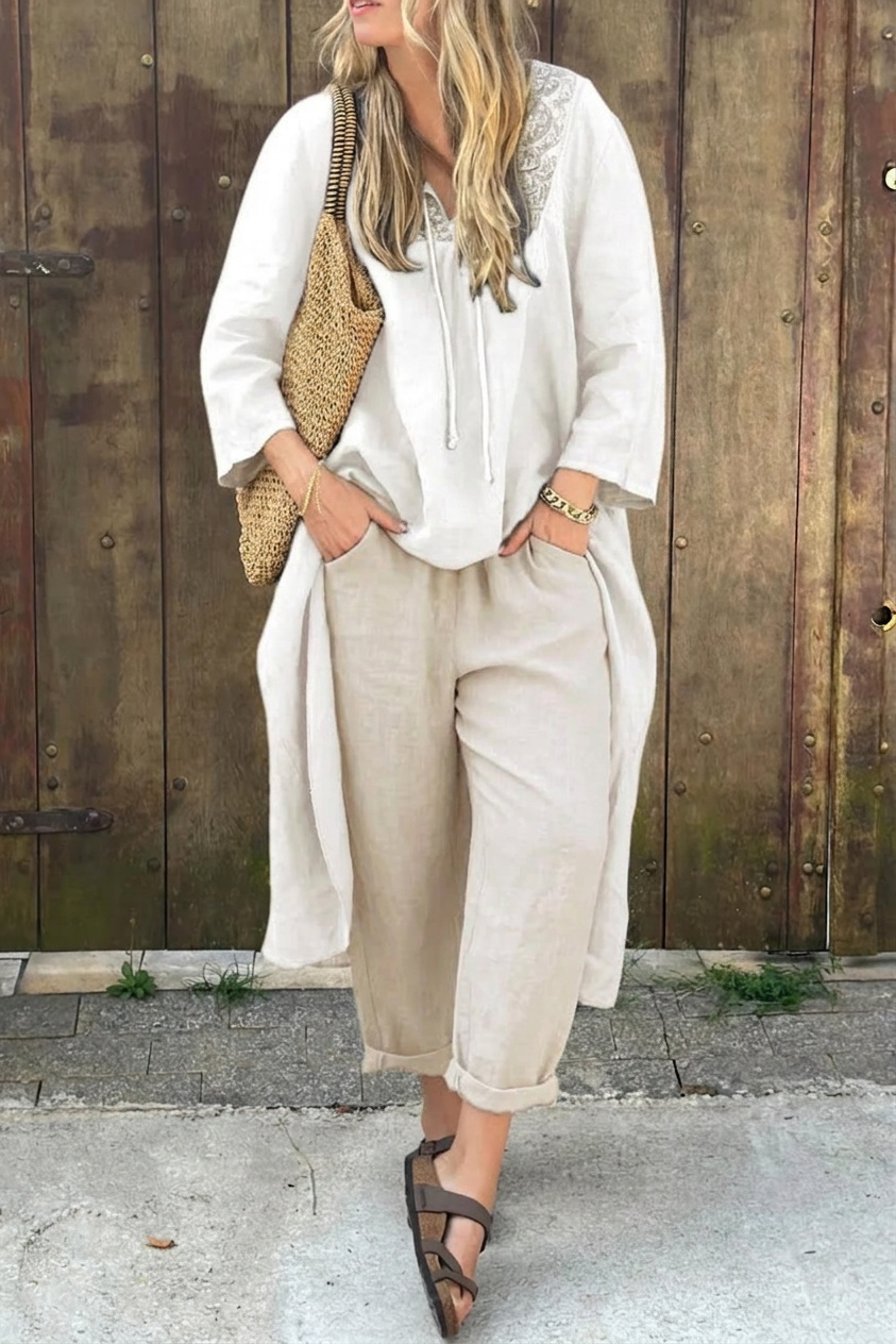 Zoey | Linen Two-Piece Set
