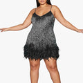 Catherine | Sequin V-Neck Mini Dress