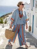 Summer | Striped Two-Piece Set
