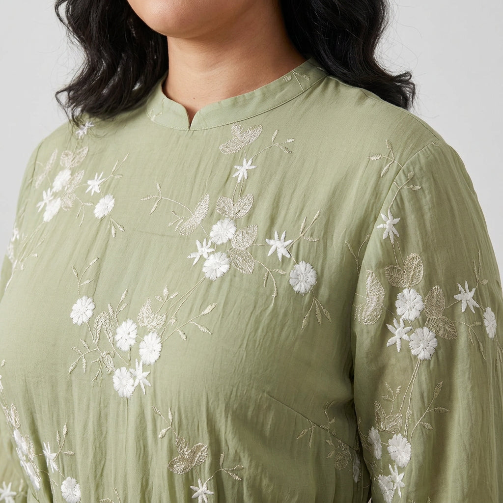 Brittany | Floral Mock Neck Top