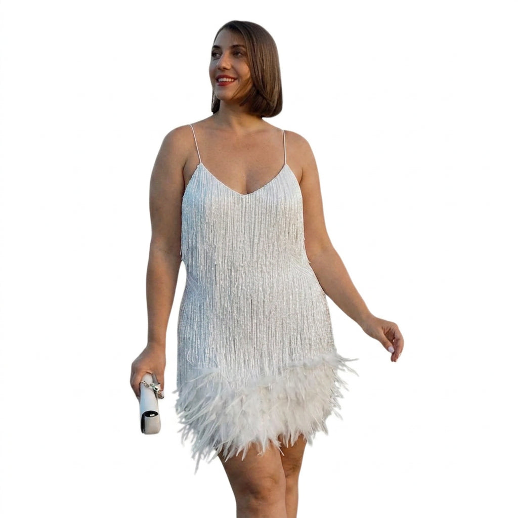 Catherine | Sequin V-Neck Mini Dress