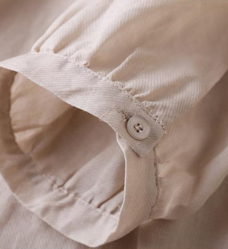 Colleen | Cotton Mock Neck Shirt
