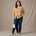 Carrie | Cotton Floral V-Neck Top
