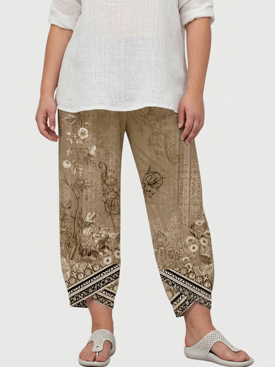 Alana | Floral Tapered Pants