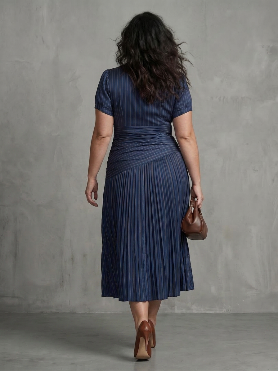 Leigh | Collared Midi Dress