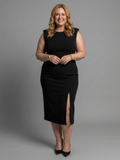 Rosalie | Round Neck Midi Dress
